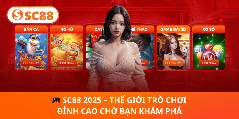 🎮 SC88 2025 – Thế Giới Trò Chơi Đỉnh Cao Chờ Bạn Khám Phá
